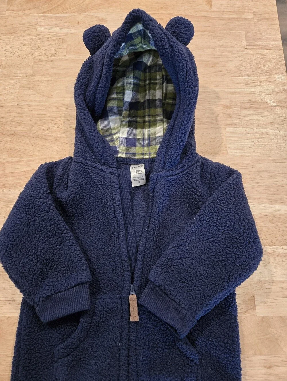 Carters Teddy Bear Fleece Suit